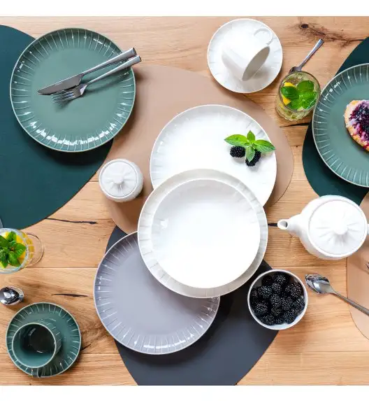 AMBITION | LIGNE TALERZ GŁĘBOKI DO ZUPY 21 CM BIAŁY / porcelana