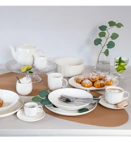 AMBITION | LIGNE TALERZ GŁĘBOKI DO ZUPY 21 CM BIAŁY / porcelana