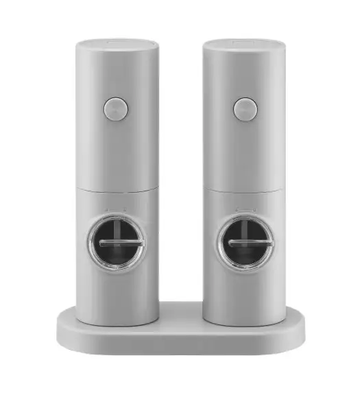 AMBITION MELLIZO Zestaw elektrycznych młynków do soli i pieprzu / szary