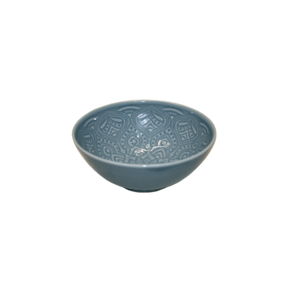LUBIANA ORIENTAL | K9 SZARO-NIEBIESKI | Serwis obiadowy 6/18 el | porcelana