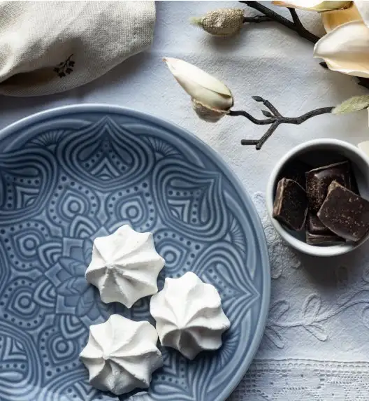 LUBIANA ORIENTAL | K9 SZARO-NIEBIESKI | Serwis obiadowy 12/36 el | porcelana