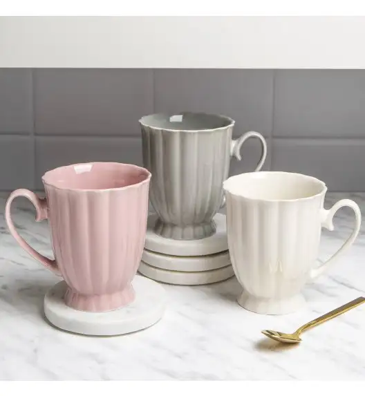 AMBITION | CURLY KUBEK 310 ML RÓŻOWY