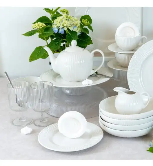 AMBITION | CURLY DZBANEK 1 L Z POKRYWKĄ BIAŁY