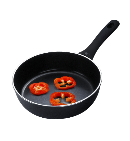 GERLACH CONTRAST PROCOAT Patelnia głęboka 28 cm z powłoką ceramiczną XERA DUR non-stick  + pokrywka silikonowa