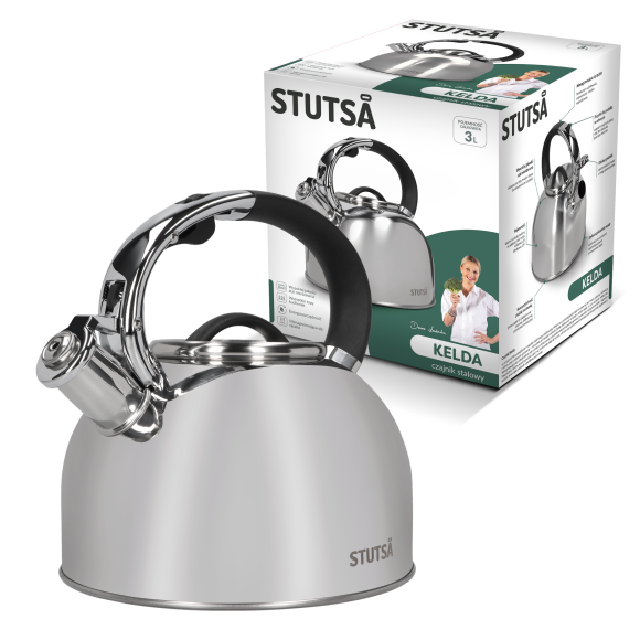STUTSA KELDA Czajnik 3 L ze stali nierdzewnej / indukcja 