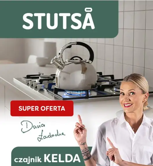 STUTSA KELDA Czajnik 3 L ze stali nierdzewnej / indukcja 