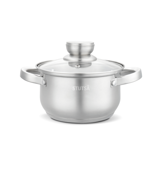 STUTSA NELVA Zestaw komplet garnków 6 el z pokrywkami / stal nierdzewna