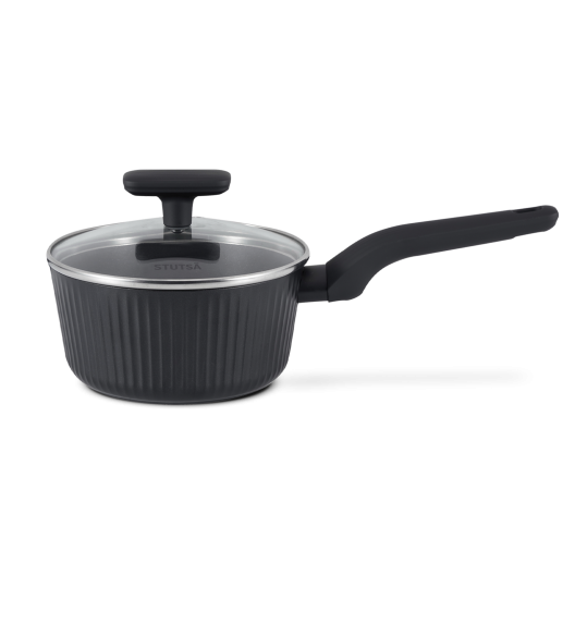 STUTSA VARMA Rondel z 1,3 L pokrywką 16 cm / nieprzywierająca powłoka non stick
