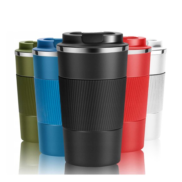 KAIA HOME | Kubek termiczny 510 ml antypoślizgowy / biały
