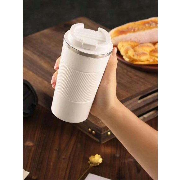 KAIA HOME | Kubek termiczny 510 ml antypoślizgowy / biały