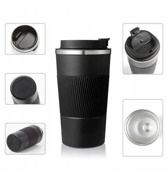 KAIA HOME | Kubek termiczny 510 ml antypoślizgowy / czerwony