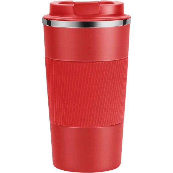 KAIA HOME | Kubek termiczny 510 ml antypoślizgowy / czerwony