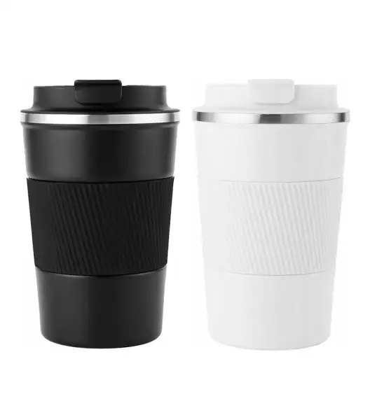 KAIA HOME | Kubek termiczny 380 ml antypoślizgowy / biały