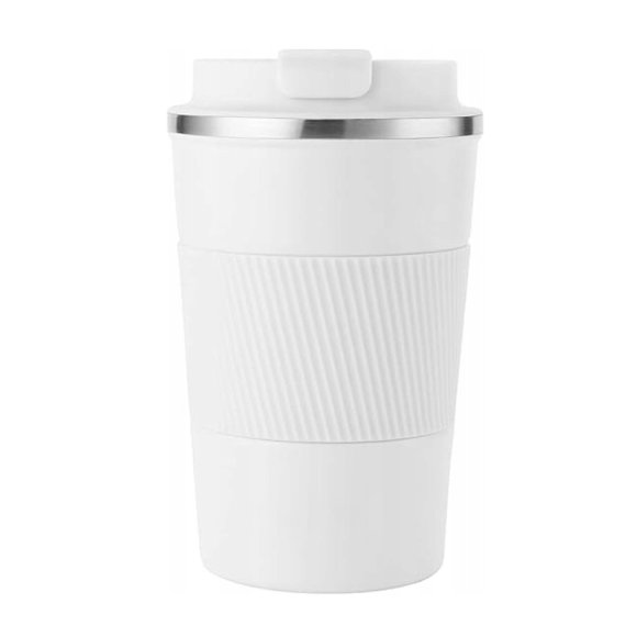 KAIA HOME | Kubek termiczny 380 ml antypoślizgowy / biały