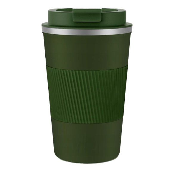 KAIA HOME | Kubek termiczny 380 ml antypoślizgowy / zielony