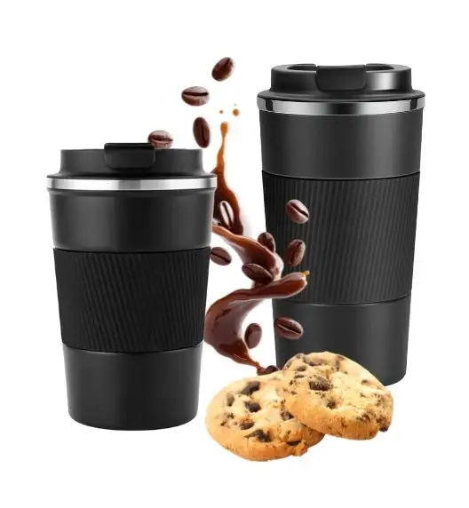 KAIA HOME | Komplet 2x Kubek termiczny 510 ml + 380 ml / czarne