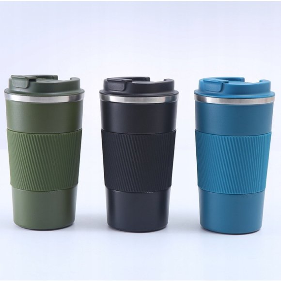 KAIA HOME | Komplet 2x Kubek termiczny 510 ml + 380 ml / czarne