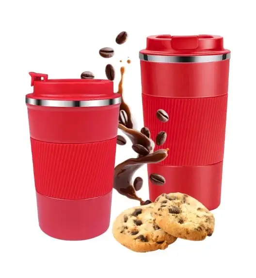 KAIA HOME | Komplet 2x Kubek termiczy 510 ml + 380 ml / czerwone