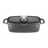 AMBITION GRAPHITE BRYTFANNA 32x21 CM 6 L POKRYWKA INDUKCJA