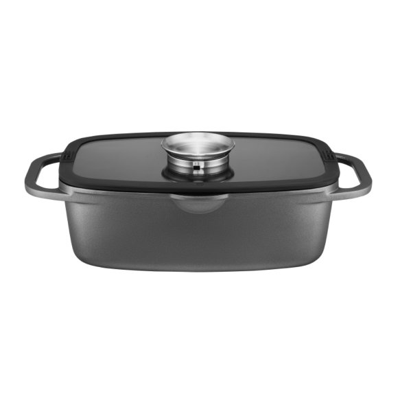 AMBITION GRAPHITE BRYTFANNA 32x21 CM 6 L POKRYWKA INDUKCJA
