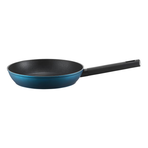 AMBITION AZZURRO Komplet patelni 20, 24, 28 cm + Pokrywki szklane / INDUKCJA