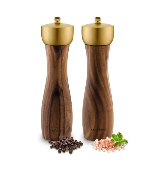 STARKE PRO EPIRUS KPL. 2 MŁYNKÓW RĘCZNYCH DO SOLI I PIEPRZU / DREWNIANE