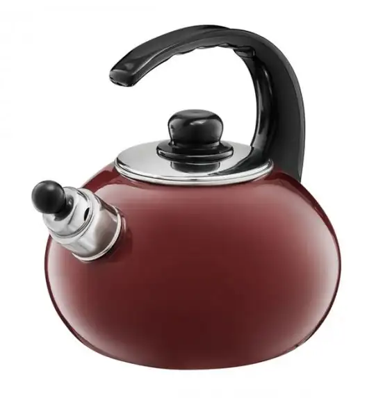 WYPRZEDAŻ! EMALIA OLKUSZ Czajnik 2,1 l / stal emaliowana / bordowy