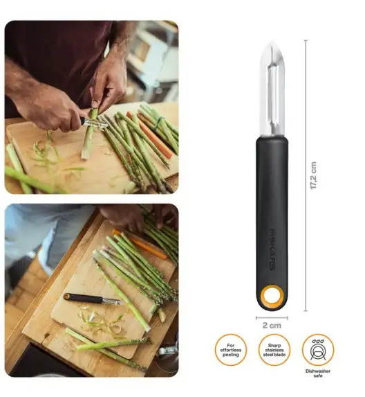 FISKARS FUNCTIONAL FORM 1079907 Obieraczka do warzyw ze stałym ostrzem / stal nierdzewna 