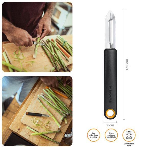 FISKARS FUNCTIONAL FORM 1079907 Obieraczka do warzyw ze stałym ostrzem / stal nierdzewna 