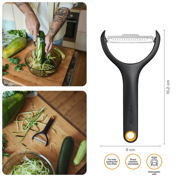 FISKARS FUNCTIONAL FORM 1079909 Obierak do warzyw Julienne / stal nierdzewna 