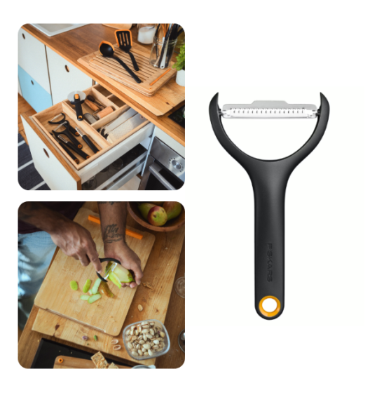 FISKARS FUNCTIONAL FORM 1079909 Obierak do warzyw Julienne / stal nierdzewna 