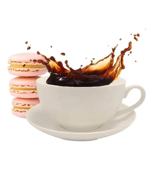 KAIA HOME AURA Filiżanka 225 ml ze spodkiem 14 cm / ceramika ecru