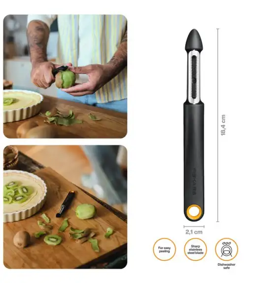 FISKARS FUNCTIONAL FORM 1079961 Obieraczka do owoców z ruchomym ostrzem / stal nierdzewna 