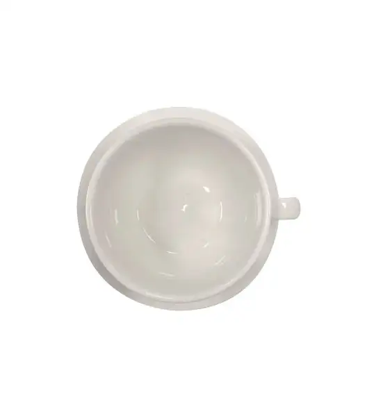 KAIA HOME LINE Filiżanka 300 ml ze spodkiem 14,5 cm / ceramika ecru