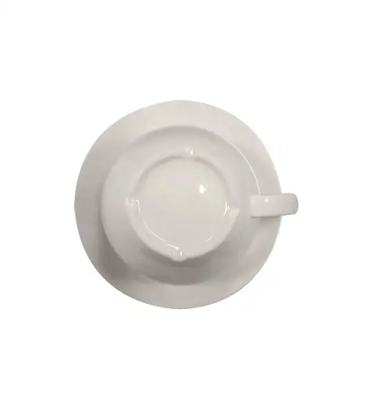 KAIA HOME LINE Filiżanka 300 ml ze spodkiem 14,5 cm / ceramika ecru