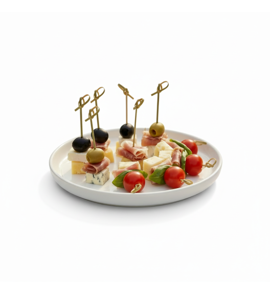 KAIA HOME AURA Mini półmisek na przystawki desery koktailowy 16x10,5 cm owalny / ceramika ecru