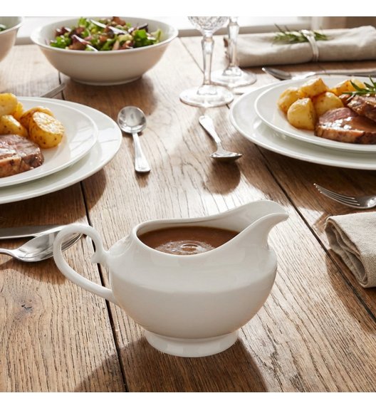 KAIA HOME Sosjerka 300 ml biała klasyczna / ceramika