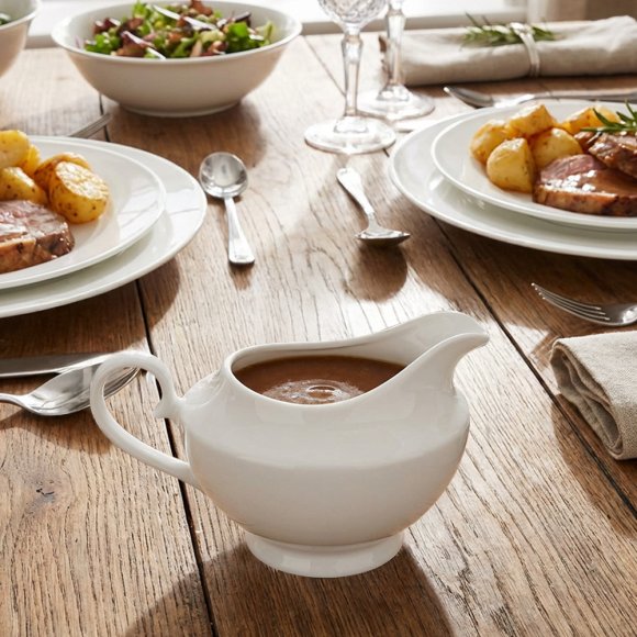 KAIA HOME Sosjerka 300 ml biała klasyczna / ceramika