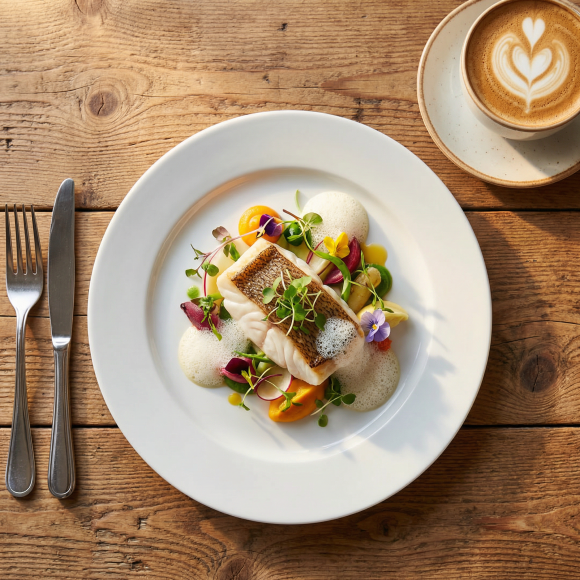 LUBIANA CORONA 0613 Talerz obiadowy 26 cm | biała porcelana 