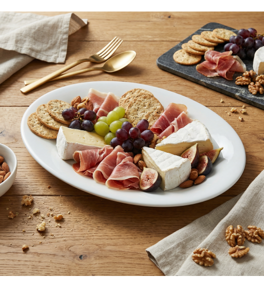 LUBIANA CORONA 3258 Półmis owalny 28 cm | biała porcelana 