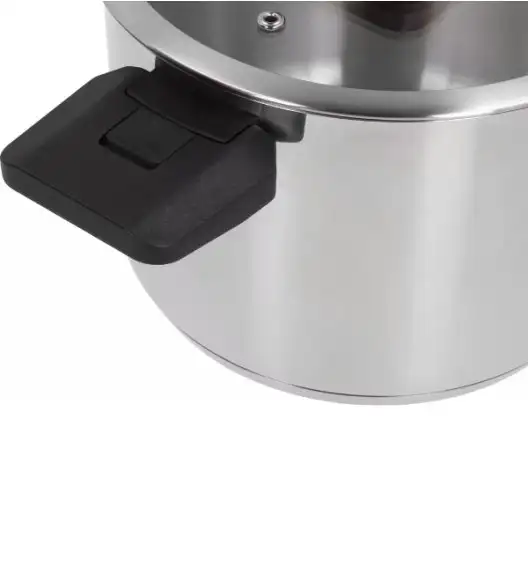 ZWIEGER KOMPACT BLACK Komplet 3 garnków z pokrywkami / stal nierdzewna