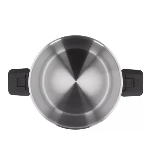 ZWIEGER KOMPACT BLACK Komplet 3 garnków z pokrywkami / stal nierdzewna