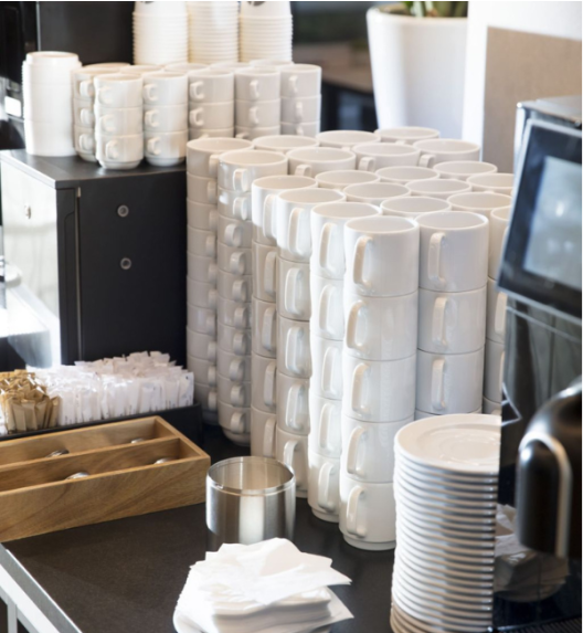 LUBIANA CORONA 0601 Filiżanka niska 200 ml ze spodkiem 14,5 cm | biała porcelana