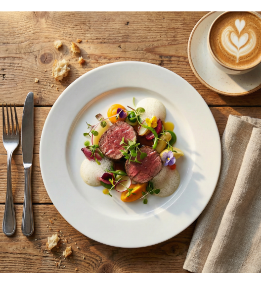 LUBIANA CORONA 0613 Talerz obiadowy 26 cm x 18 sztuk | biała porcelana 