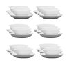 LUBIANA CORONA 0612 Bulionówka 300 ml + spodek 14,5 cm x 60 sztuk | biała porcelana 