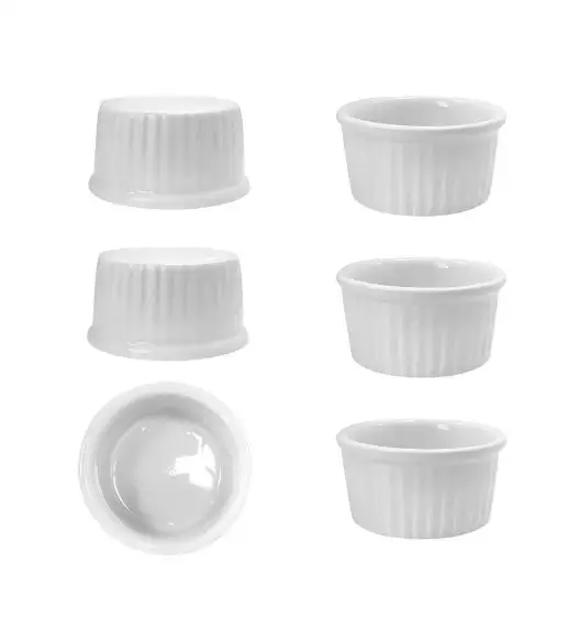 KAIA HOME BASIC CZARKA KOKILKA NACZYNIE RAMEKIN DIPÓWKA DO SOSÓW DIPÓW 50 ML 6 SZTUK