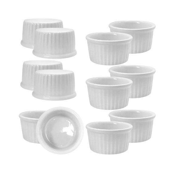 KAIA HOME BASIC CZARKA KOKILKA NACZYNIE RAMEKIN DIPÓWKA DO SOSÓW DIPÓW 50 ML 12 SZTUK