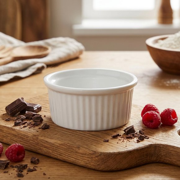 KAIA HOME BASIC Naczynie do serwowania zapiekania czarka ramekin dipówka do sosów 100 ml 6 sztuk / ceramika