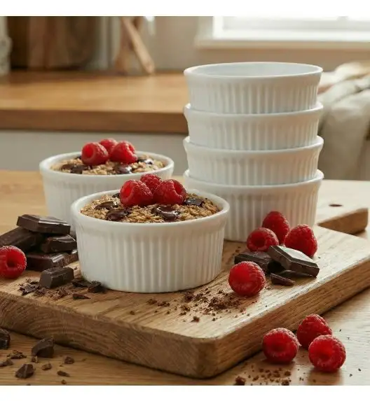 KAIA HOME BASIC Naczynie do zapiekania czarka ramekin 200 ml 18 sztuk / ceramika