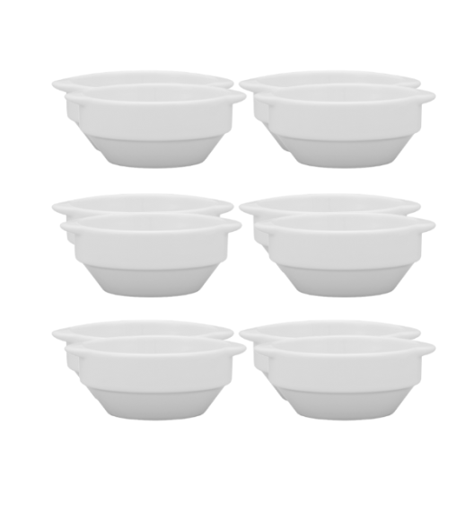 LUBIANA CORONA 0612 Bulionówka 300 ml bez spodka x 12 sztuk | biała porcelana 